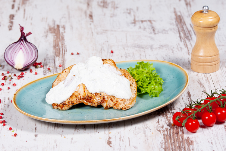 Fűszeres grill ....szelet, rokfortmártással