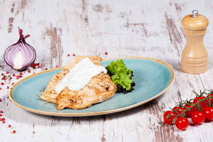 Grill ...szelet kapros juhtúróval