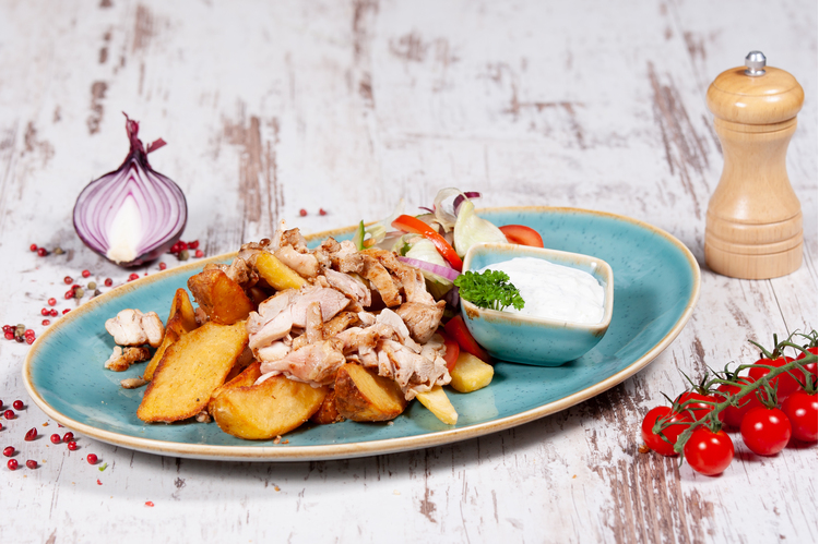 Gyros tál PANCSER módra