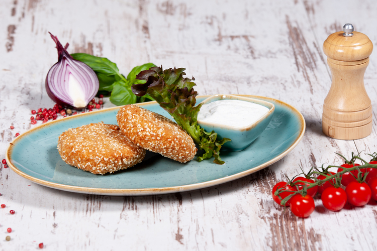 Mozzarella szezámos bundában tartárral