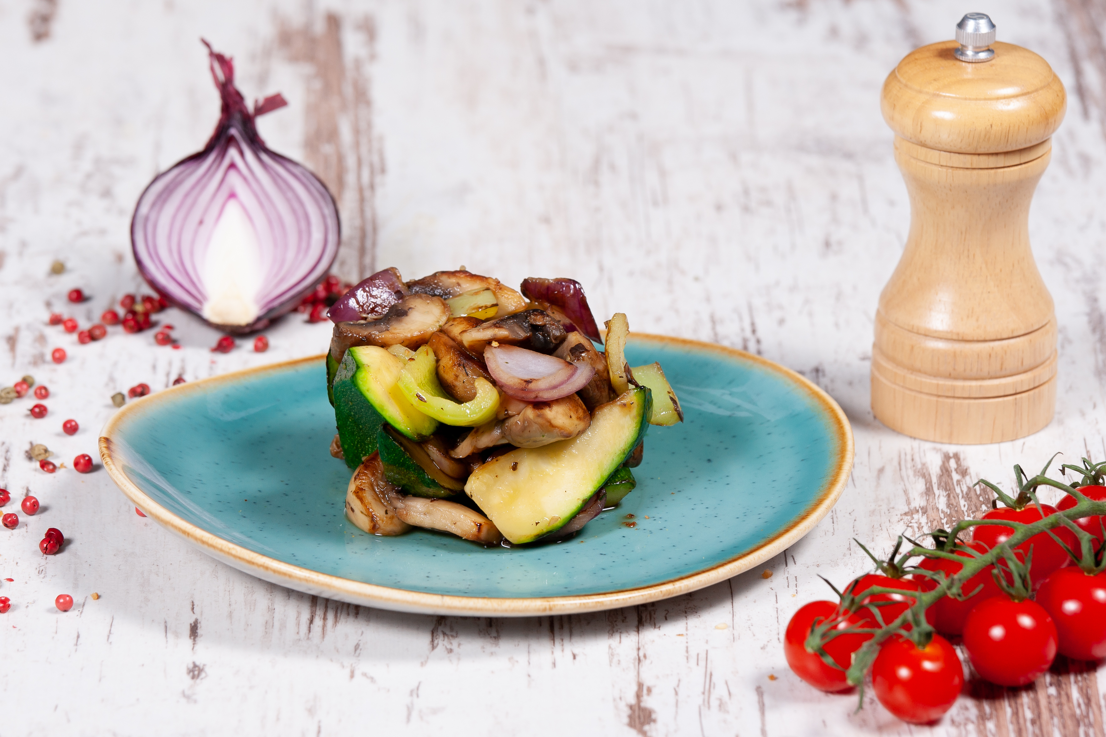 Kerti zöldségek grillezve