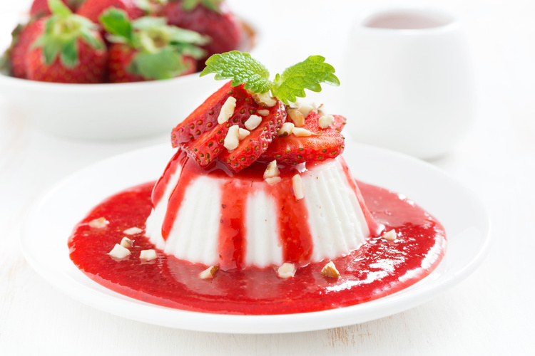 Panna cotta epervelővel