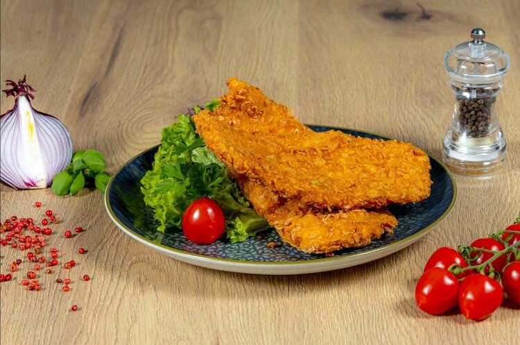 Corn Flaces bundában sült csirkemell petrezselymes burgonyával