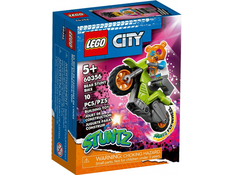 LEGO City 60356 Medve kaszkadőr motorkerékpár